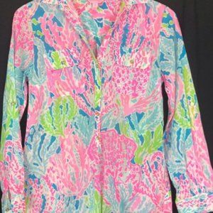 LILLY PULIZTER pink tunic XS